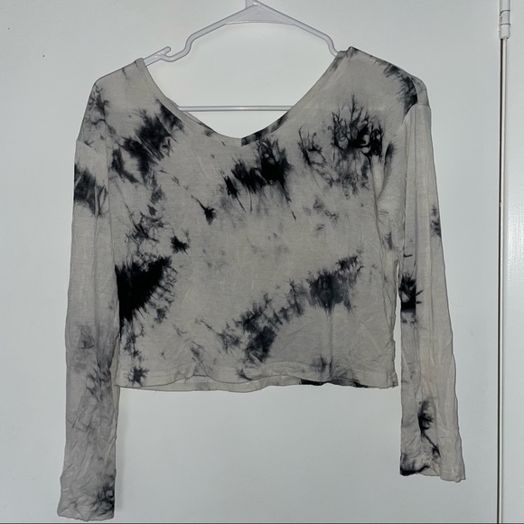 Long sleeves crisscross top / tiedye - Picture 3 of 4